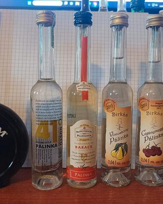 Lotto 5 mignon Palinka ungherese + Unicum