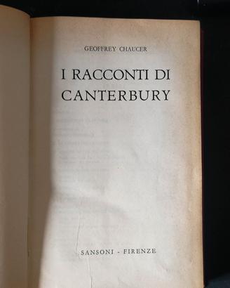 GEOFFREY CHAUCER - "I RACCONTI DI CANTERBURY"