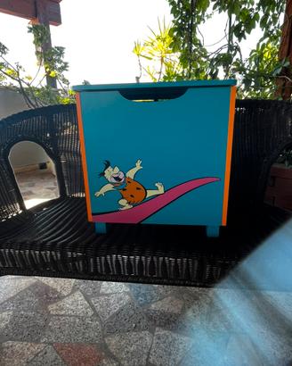 Panca Baule Portagiochi "I Flintstones" -