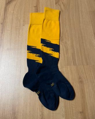 Calzettoni da calcio arancione/blu 31/34