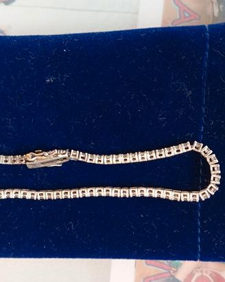 Bracciale tennis argento 925 con zirconi brillamti
