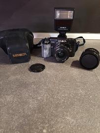 minolta 7000 2 obiettivi e flash 