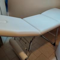 lettino da massaggio ed estetista