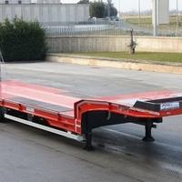 Semirimorchio FGM carrellone collo d'oca 3 assi pn