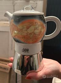 Caffettiera Karina Borbone e 4 tazzine