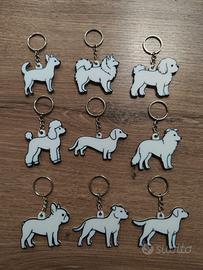 Portachiavi cani personalizzabili