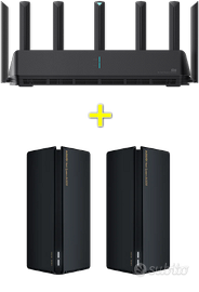 Sistema Wifi 6 Mesh Xiaomi AX3600 e due AX3000