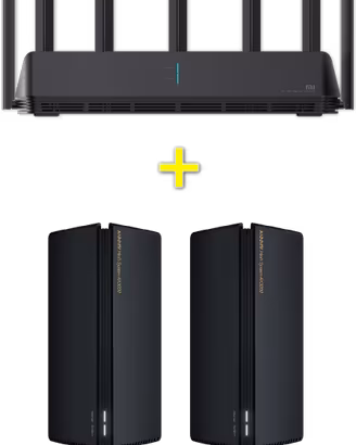 Sistema Wifi 6 Mesh Xiaomi AX3600 e due AX3000