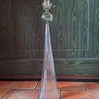 Candeliere in vetro soffiato