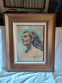 Anita Ekberg  acquerello  1965