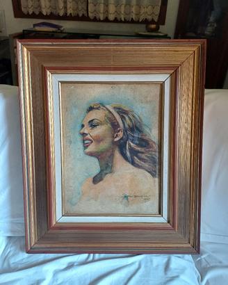 Anita Ekberg  acquerello  1965