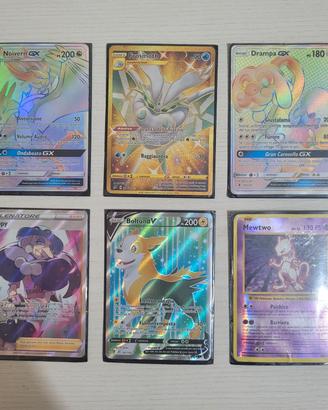 Lotto Carte Pokemon Rare - Rainbow, Gold, Full Art