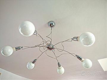 Lampadario vintage design Louis Poulsen anni 70