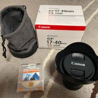 Canon EF 17-40 F4 L USM + filtro HOYA