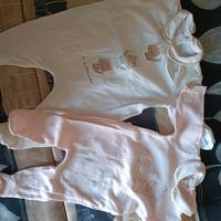 2 tutine neonata cotone 0/3 mesi