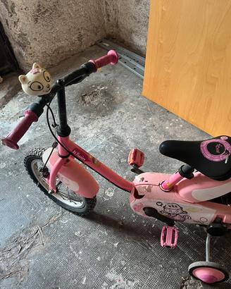 Bicicletta bimba con rotelle
