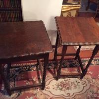 Coppia di Tavolinetti Inglesi di servizio