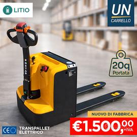 Transpallet Elettrico DETAS al LITIO 20q NUOVO