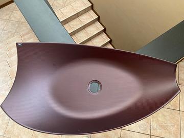 Lavabo in titanio colore bordeaux