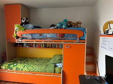 Cameretta 3 letti Moretti compact