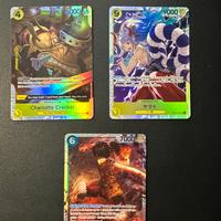 Set Card One Piece (Luffy, Cracker, Yamato)