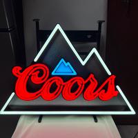 Insegna luminosa birra coors