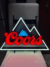 Insegna luminosa birra coors