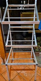 Scansia in ferro zincato per negozio ortofrutta