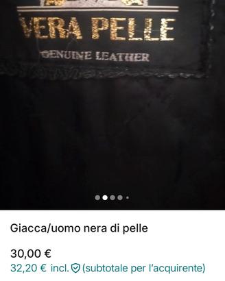 giacca in pelle