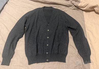Maglione 100% cashmere grigio scuro taglia L