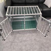 Kennel trasportino cani per auto, in alluminio