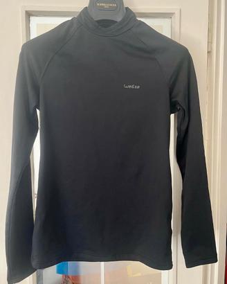 Maglietta termica Wedze/Decathlon nera taglia XS