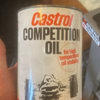 Barattolo vintage castrol competition oil