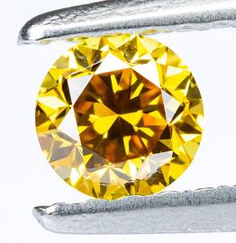 Natural Diamond Fancy Vivid Yellowish Orange 0.28