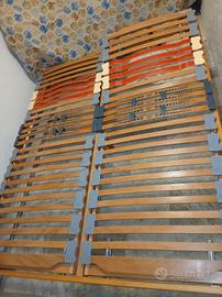 Letto matrimoniale con materassi sfoderabili 