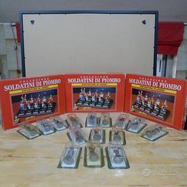 LOTTO 15 Soldatini di piombo in confezione + 3 esp