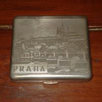porta sigarette Praha in ottone galvanizzato usato