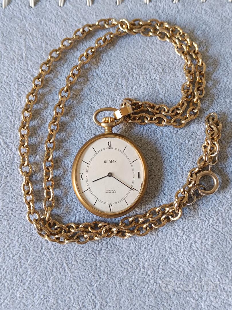 Wintex orologio da tasca vintage anni 70 80 Abbigliamento e Accessori In vendita a Roma