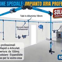 Garage officina Impianto completo aria compressa