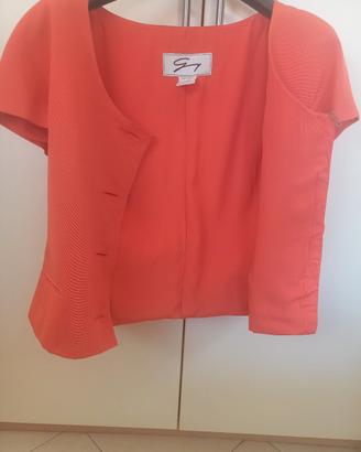 tailleur Genny color pesca estivo taglia 42 