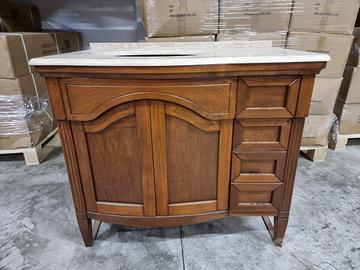 MOBILE BAGNO CON PIANA in TRAVERTINO