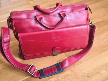 Borsa cartella da ufficio Zippo in pelle.