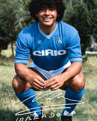 Fotografia Maradona anno che venne a Napoli 1984