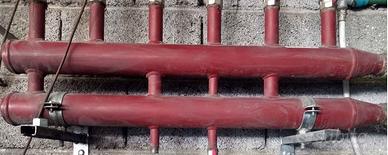 Collettore complanare caldaia