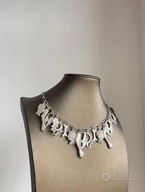 Collana Colier DIOR Galliano 2000 Argento