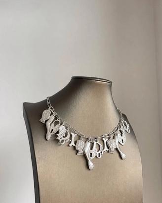 Collana Colier DIOR Galliano 2000 Argento