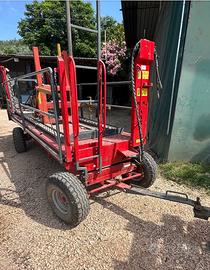 rimorchio Piattaforma a doppio asse per frutteti (