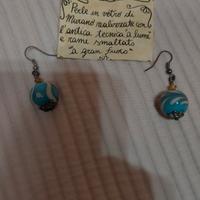 orecchini in vetro di Murano 