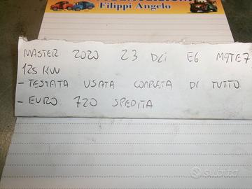 Testata usata master 2020 2.3 dci e6 mate7 125 kw