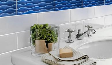 MAIOLICA BLU per girospecchio o decoro bagno